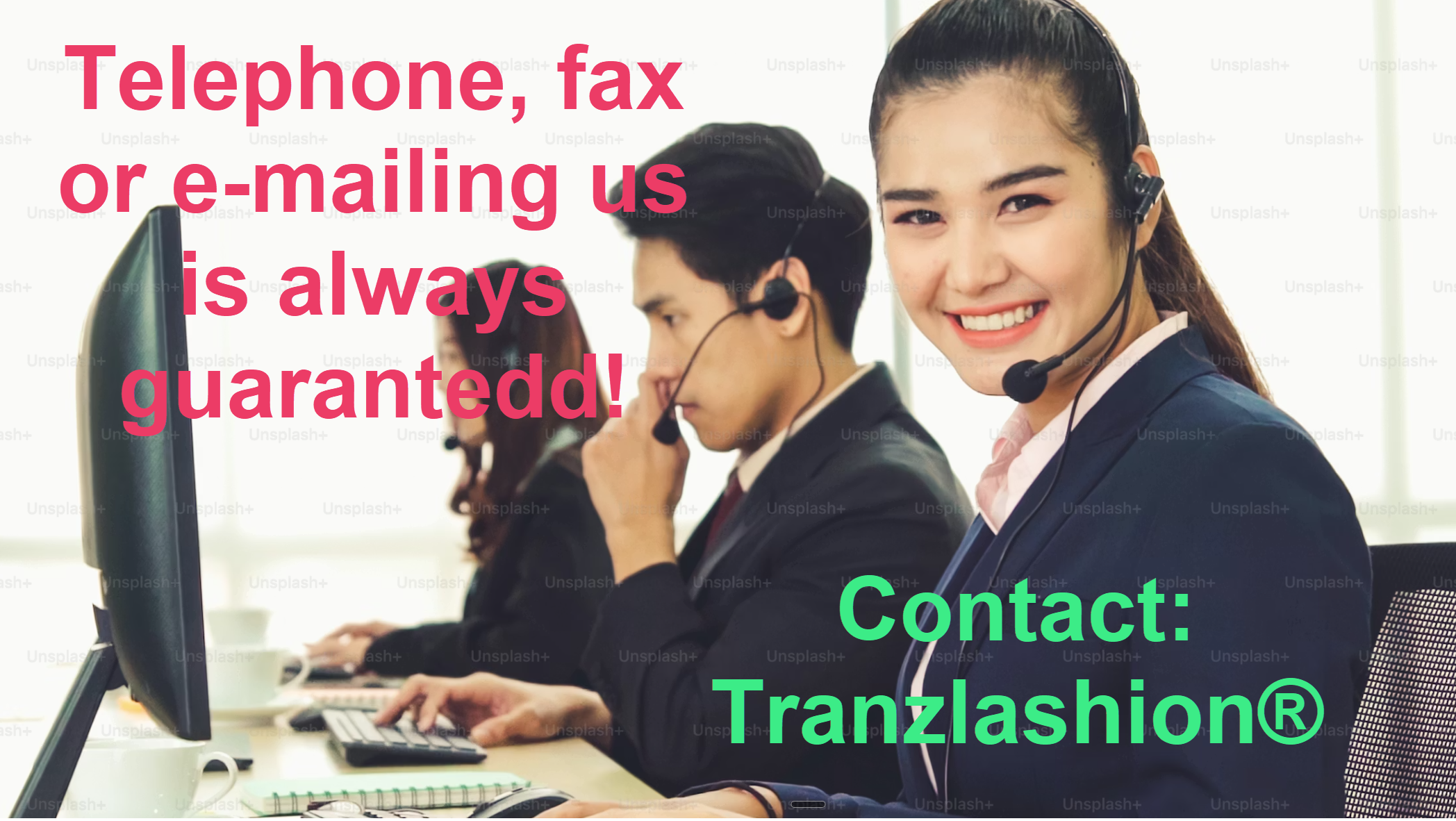 Our 24/7 multilingual operators, mid-shift.