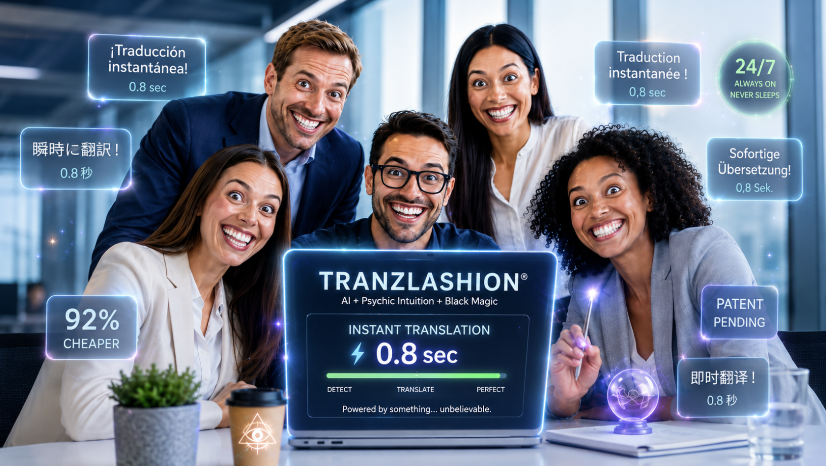 The Tranzlashion® team, hard at work.